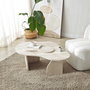 Hanah Home Mesa de centro Melted - Travertino
